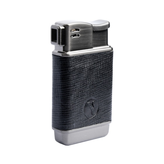 فندک گازی بدنه چرم مشکی مونت بلانک