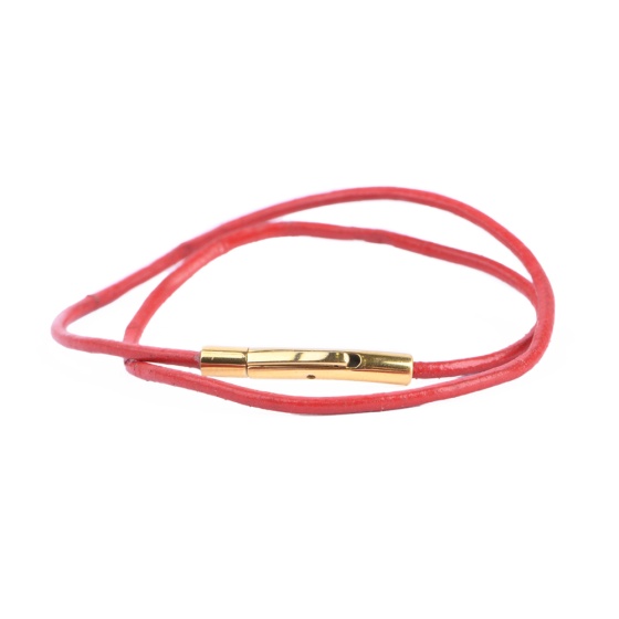 دستبند زنانه دو دور لول قرمز