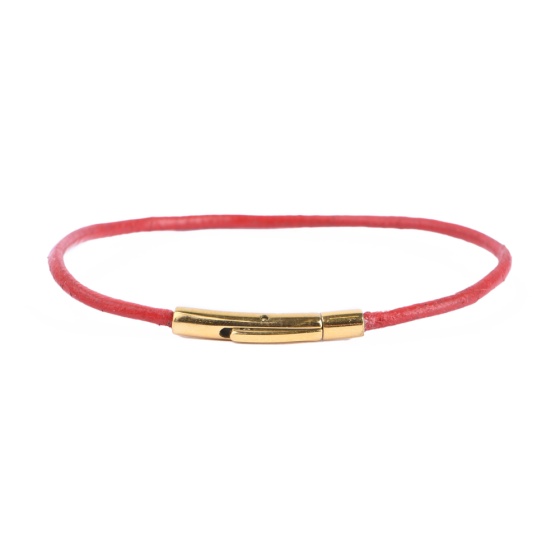 دستبند زنانه تک دور لول قرمز