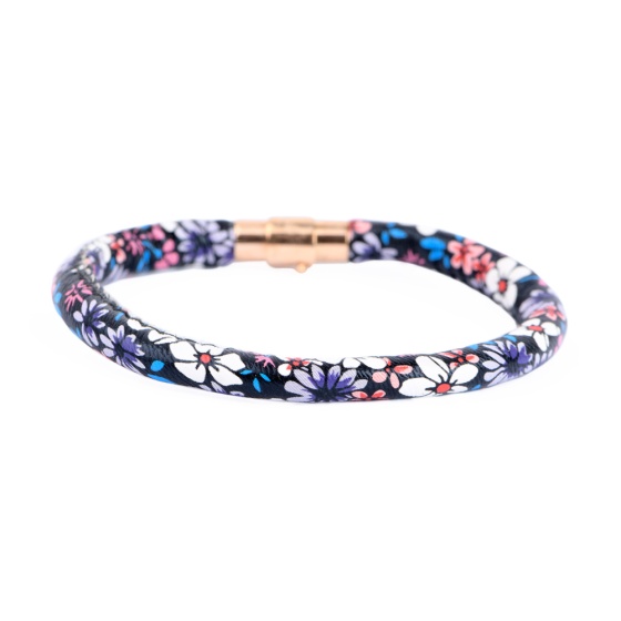 دستبند زنانه لول طرح گل دار شماره 2