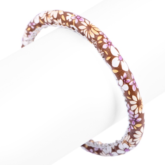 دستبند زنانه لول طرح گل دار شماره 3