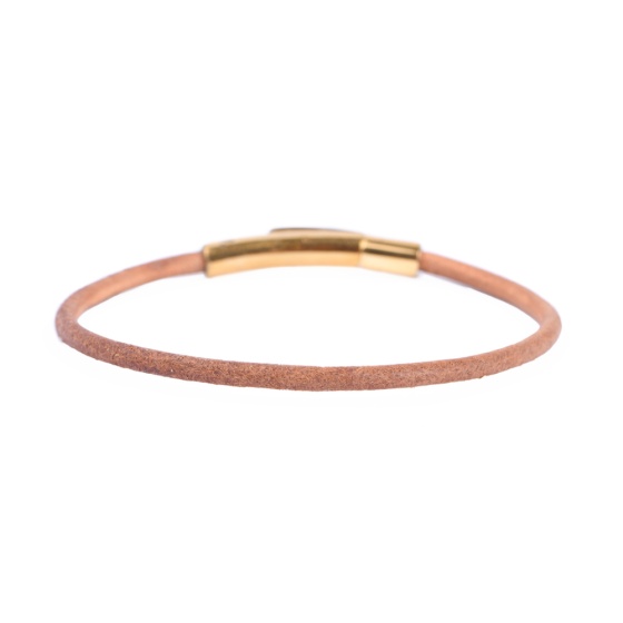 دستبند تک دور لول عسلی