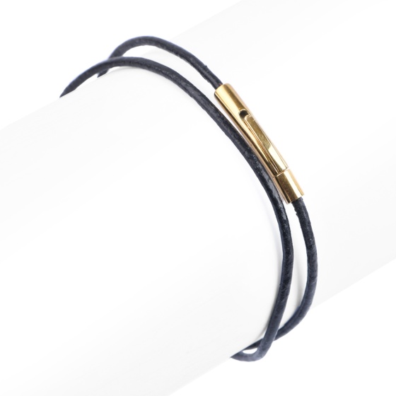 دستبند زنانه دو دور لول مشکی