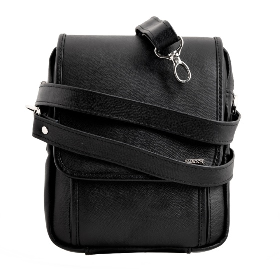 کیف کراس بادی مردانه طرح آرشام چرم مشکی مونت بلانک