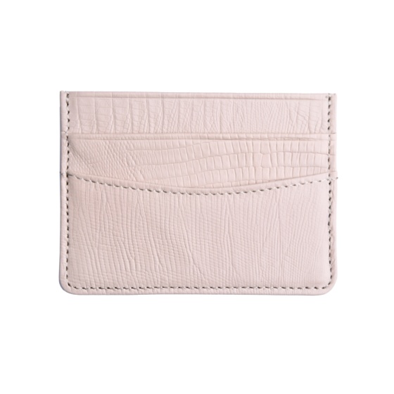 کیف کارت چرم کرم لیزارد