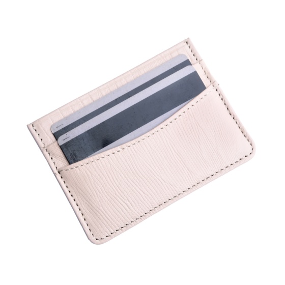 کیف کارت چرم کرم لیزارد