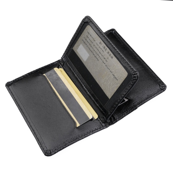 کیف کارت طرح مسیحا چرم لیزارد مشکی