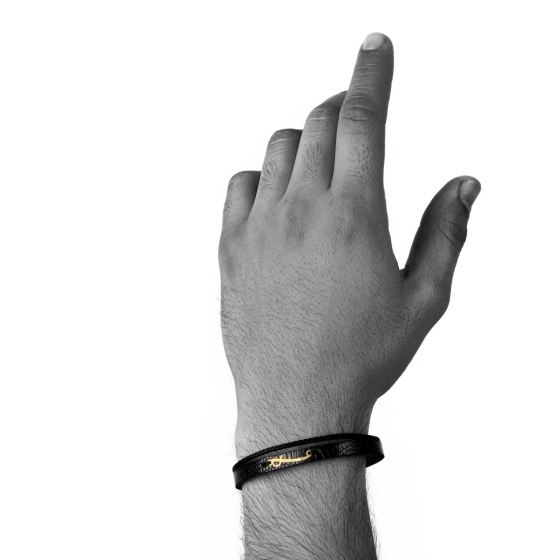 دستبند مردانه طلا طرح شمشیر