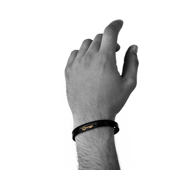 دستبند مردانه طلا طرح کلید