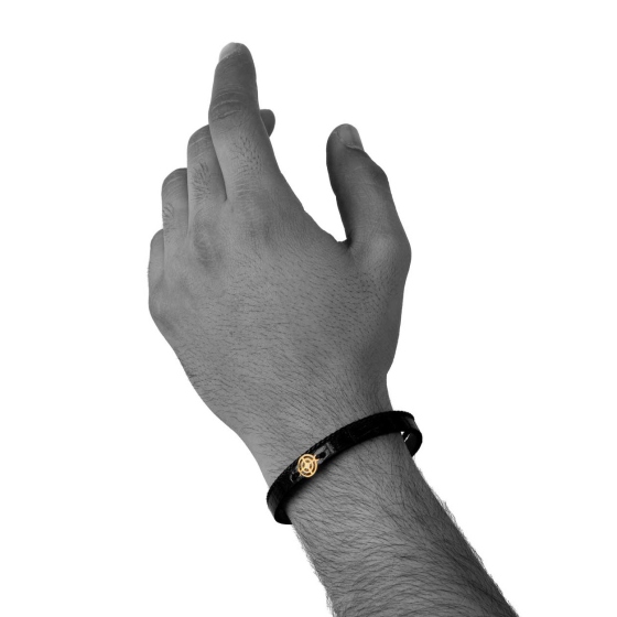 دستبند مردانه طلا طرح هدف