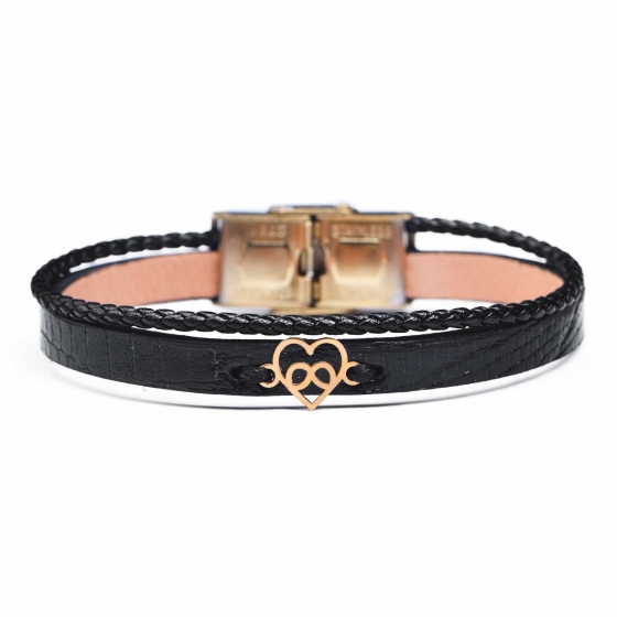 دستبند زنانه طلا طرح گره عشق