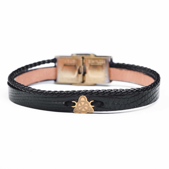 دستبند زنانه طلا طرح گره تبتی