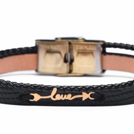 دستبند زنانه طلا طرح تیر عشق