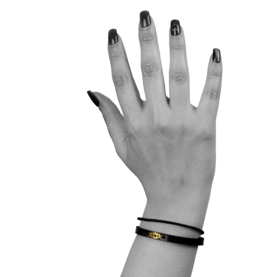 دستبند زنانه طلا طرح چشم نظر