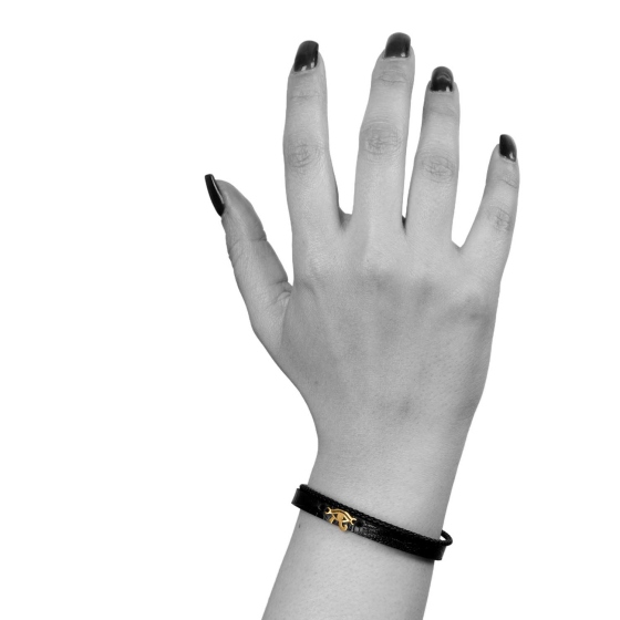 دستبند زنانه طلا طرح چشم هورس