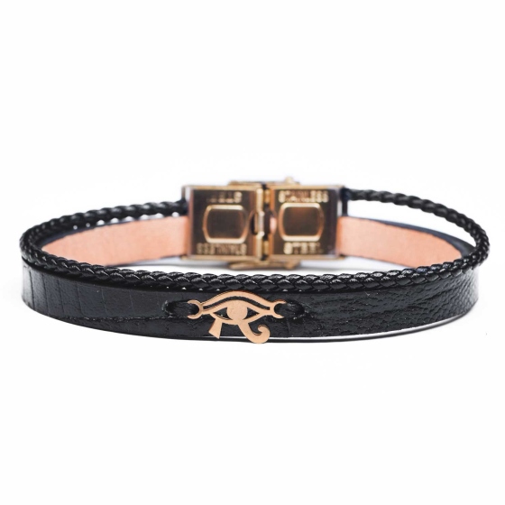 دستبند زنانه طلا طرح چشم هورس