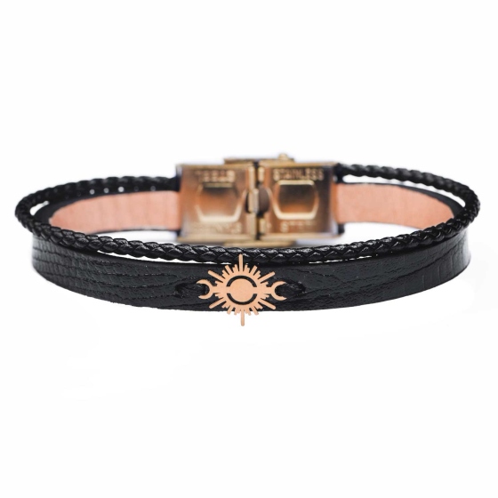 دستبند زنانه طلا طرح خورشید