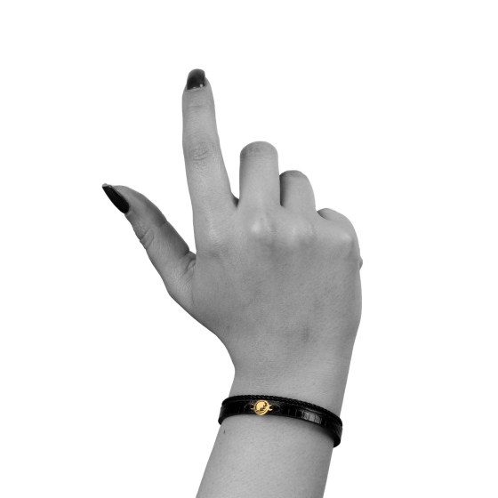 دستبند زنانه طلا طرح شاخه زیتون