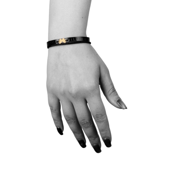 دستبند زنانه طلا طرح پروانه