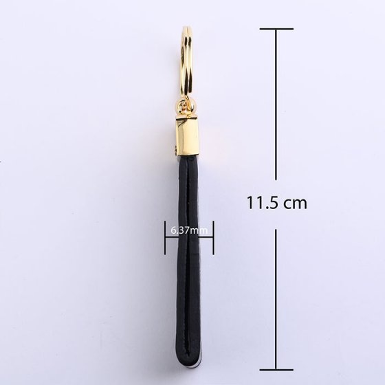 جاکلیدی چرم مشکی کروکودیلی