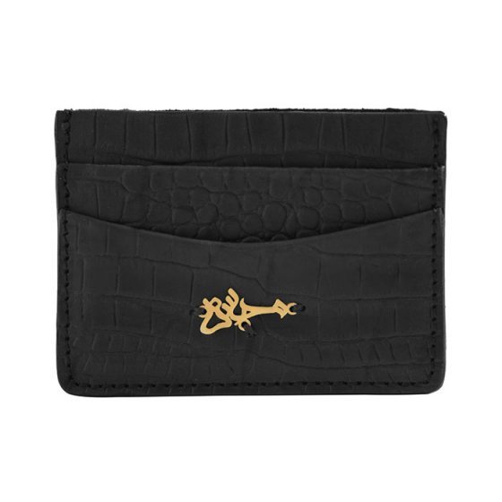 کیف کارت طلا چرم اسم محسن