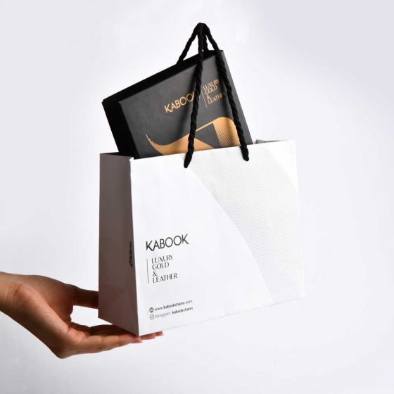 کیف جیبی طلا چرم اسم شهریار