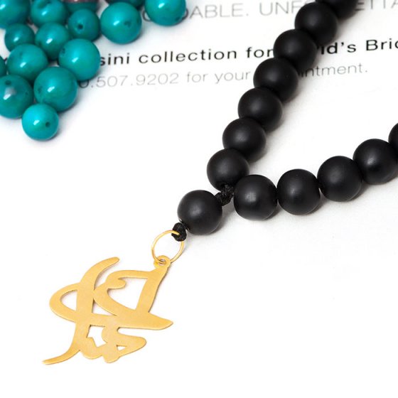 گردنبند با پلاک طلا اسم یلدا