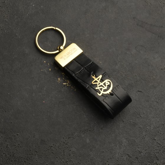 جاکلیدی طلا چرم اسم حامد