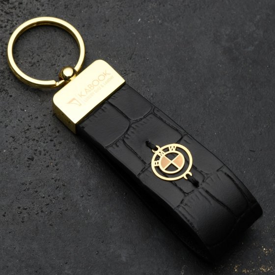 جاکلیدی طلا چرم لوگو بی ام و _ BMW