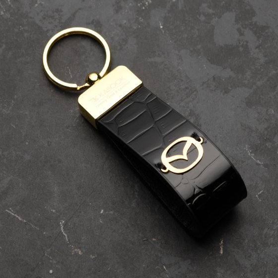 جاکلیدی طلا چرم لوگو مزدا