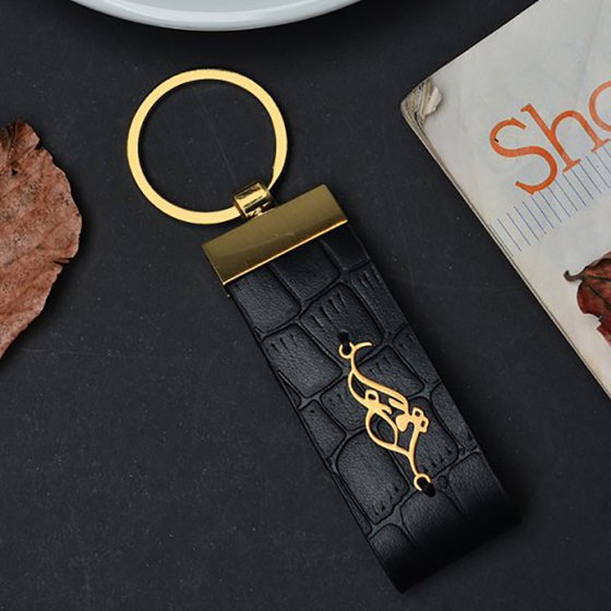 جاکلیدی طلا چرم اسم کیوان