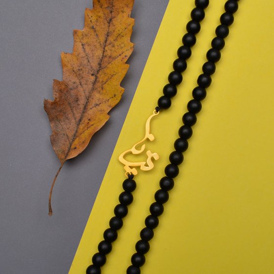 گردنبند با پلاک طلا اسم تینا