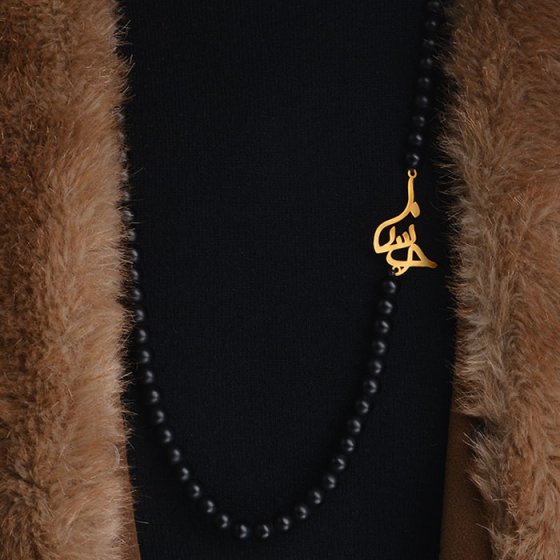 گردنبند با پلاک طلا اسم حسنا