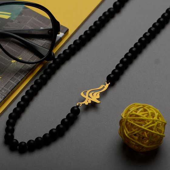 گردنبند با پلاک طلا اسم دیار