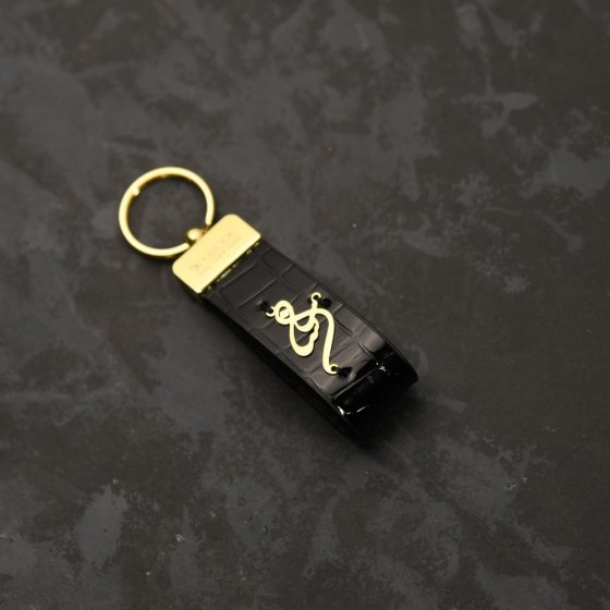 جاکلیدی طلا چرم اسم ساسان