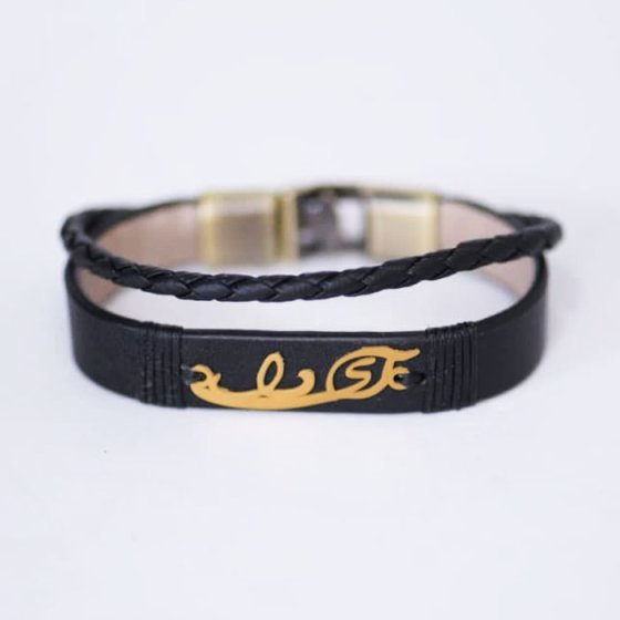 دستبند طلا چرم اسم آیدا