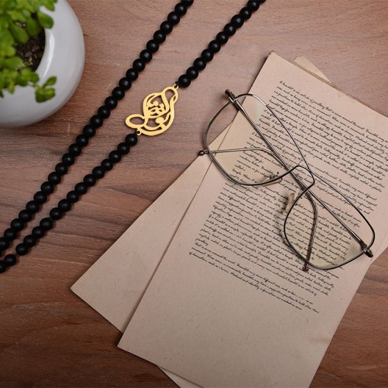 گردنبند با پلاک طلا اسم ابوالفضل