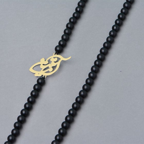 گردنبند با پلاک طلا اسم آبتین