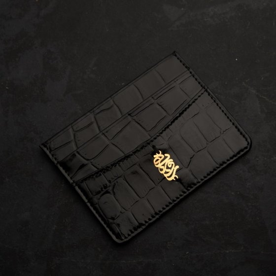 کیف کارت طلا چرم اسم روزبه