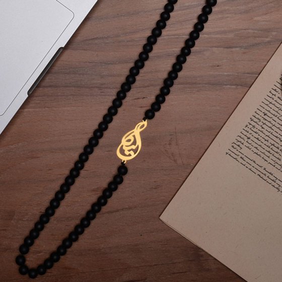 گردنبند با پلاک طلا اسم الیکا