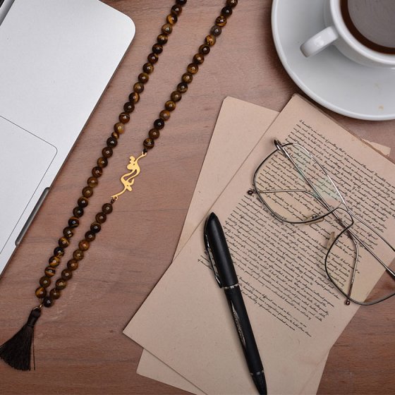 گردنبند با پلاک طلا اسم با پلاکقر