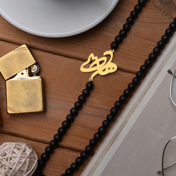 گردنبند با پلاک طلا اسم هادی