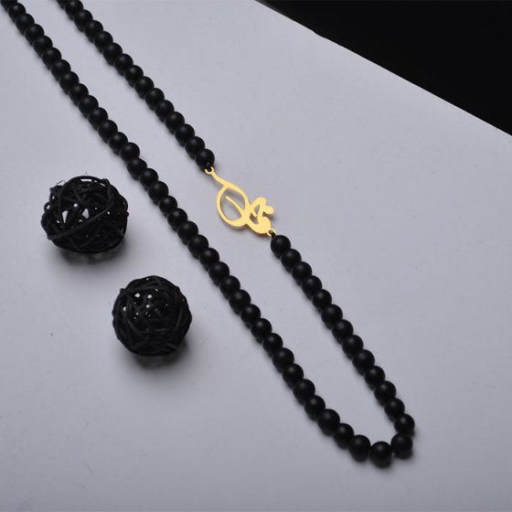 گردنبند با پلاک طلا اسم جمال