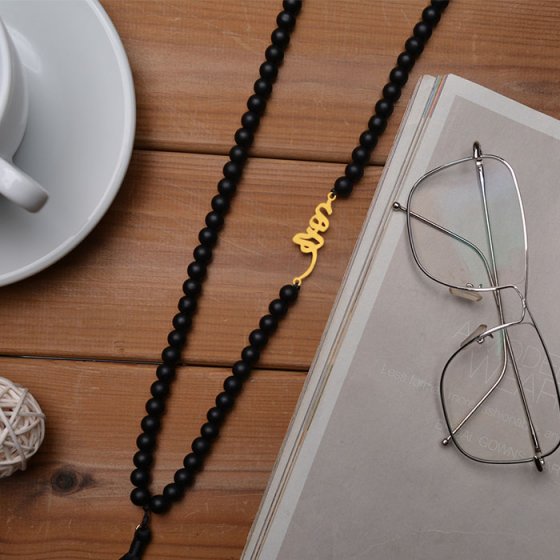 گردنبند با پلاک طلا اسم مهدی