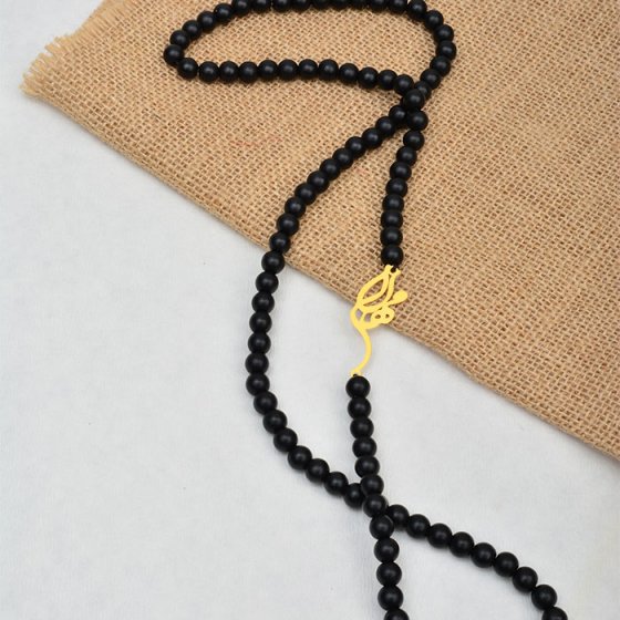 گردنبند با پلاک طلا اسم مهلا