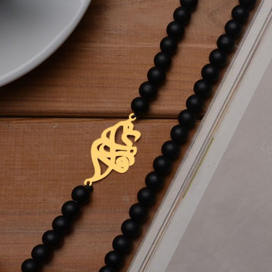 گردنبند با پلاک طلا اسم فریما