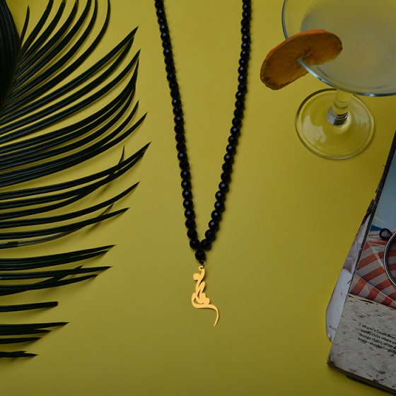 گردنبند با پلاک طلا اسم نجمه