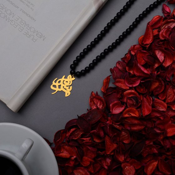 گردنبند با پلاک طلا اسم مرسده