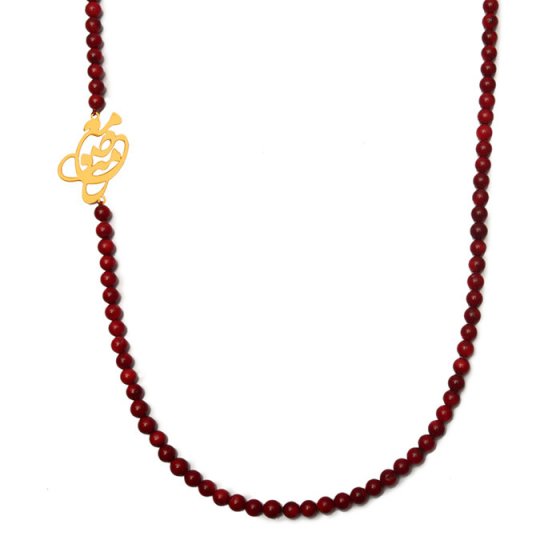 گردنبند با پلاک طلا اسم معصومه