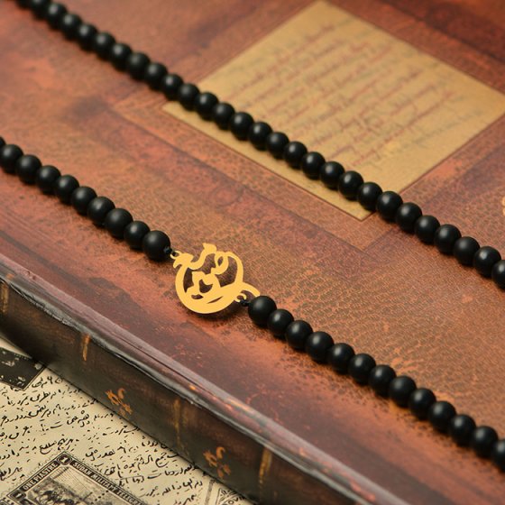 گردنبند با پلاک طلا اسم معصومه